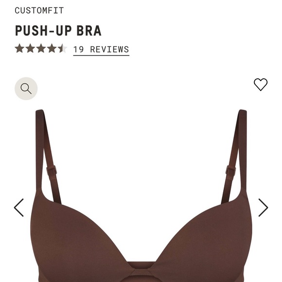 SKIMS Cocoa Push-up Bra - 38C - Picture 2 of 5